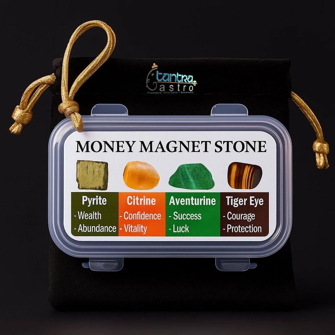 Money Magnet Stone Set – Attract Wealth, Success & Protection - Findoraa Special Finds
