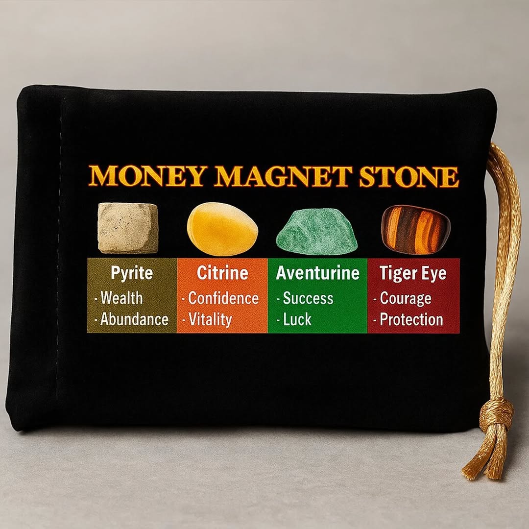 Money Magnet Stone Set – Attract Wealth, Success & Protection - Findoraa Special Finds