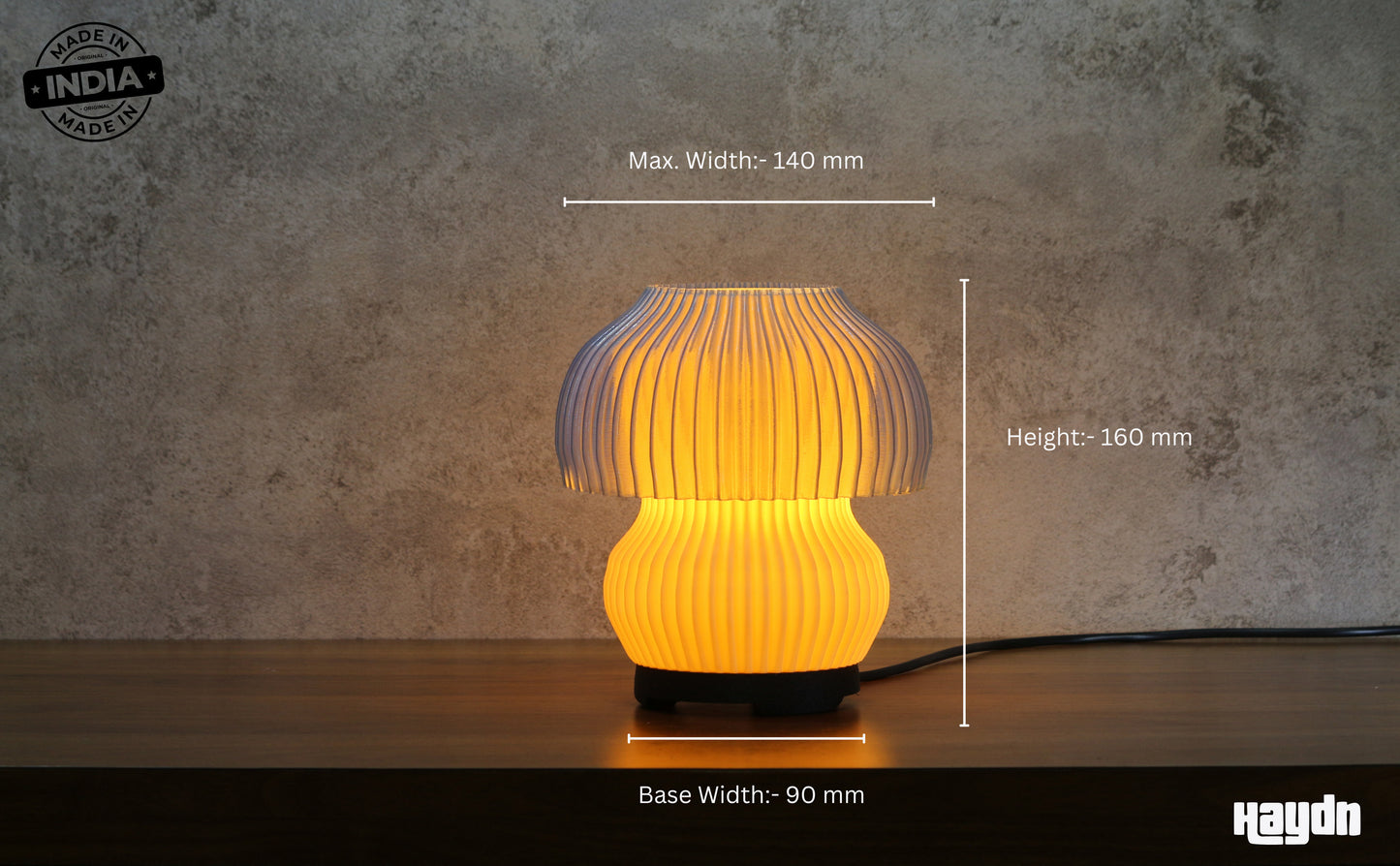 Jellyfish Table Lamp- Luxury 3D Printed Sustainable Hadyn Lamp