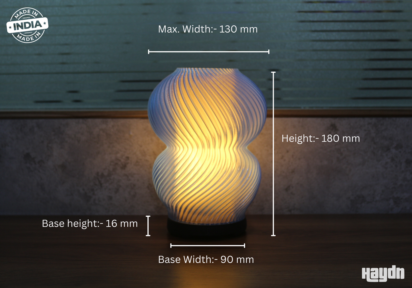 Lucent Shell - Luxury 3D Printed Sustainable Hadyn Lamp
