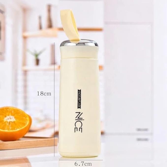 Premium Glass & Plastic "NICE" Water Bottle – 400ml Leak-Proof – Durable & Eco-Friendly