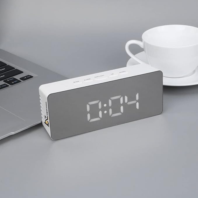LED Mirror Digital Alarm Clock – Wake Up Beautifully, Without Your Phone