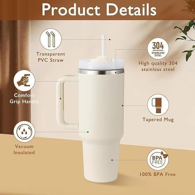 Stanley Cup – 1.2L Stainless Steel Tumbler with Lid & Straw