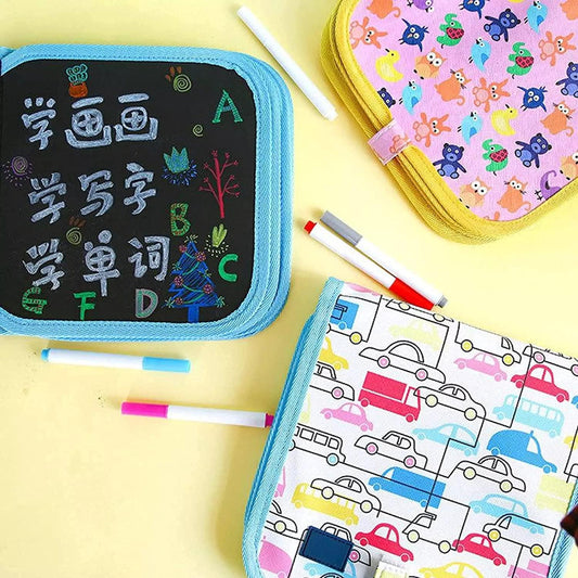 FunBlast Erasable Doodle Slate Book – Reusable Drawing Kit for Kids
