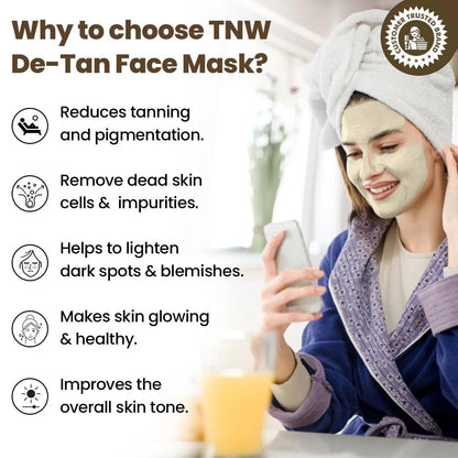 RadiantRewind™ De-Tan Face Pack – Glow-Boosting Formula for Women (50gm)
