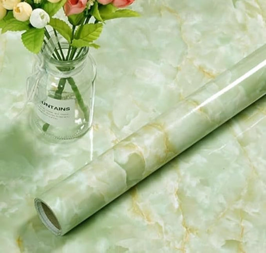 Italian Green Marble Self-Adhesive Wallpaper – Peel & Stick Vinyl