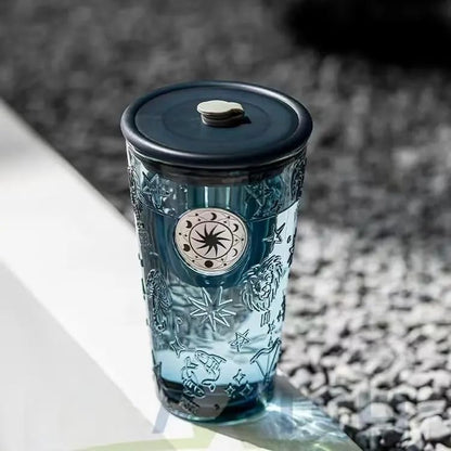 Blue Constellation Cup | Vintage Drinking Smoothie Mug