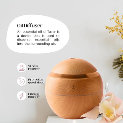 Round Humidifier- Wooden
