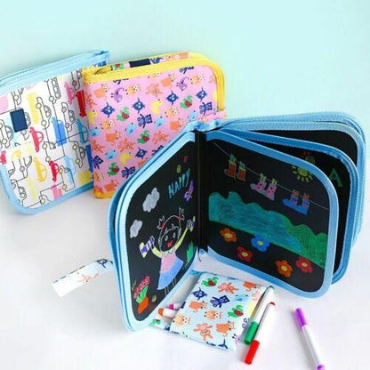 FunBlast Erasable Doodle Slate Book – Reusable Drawing Kit for Kids