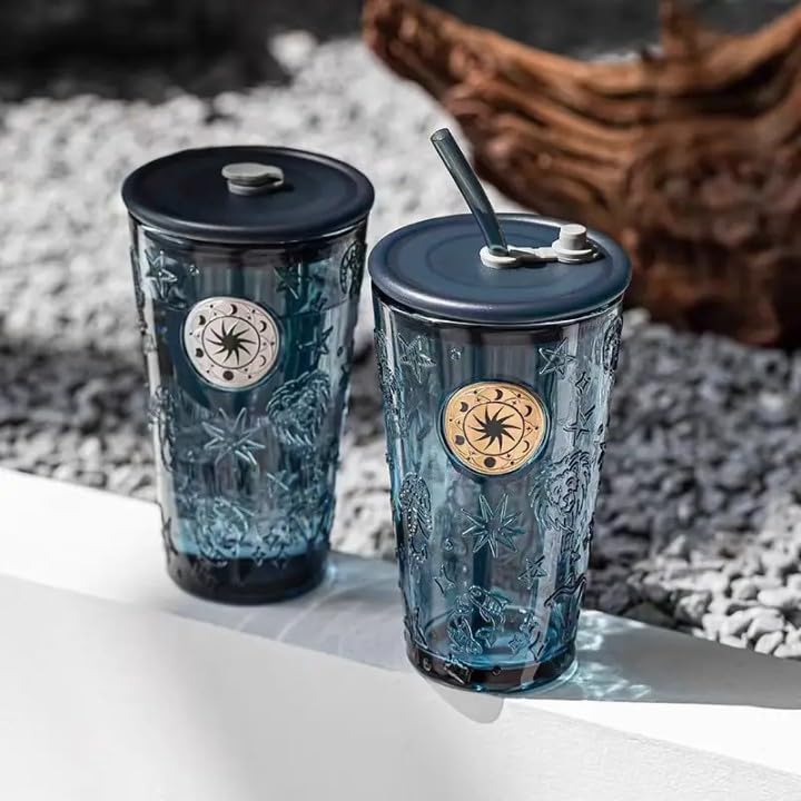 Blue Constellation Cup | Vintage Drinking Smoothie Mug