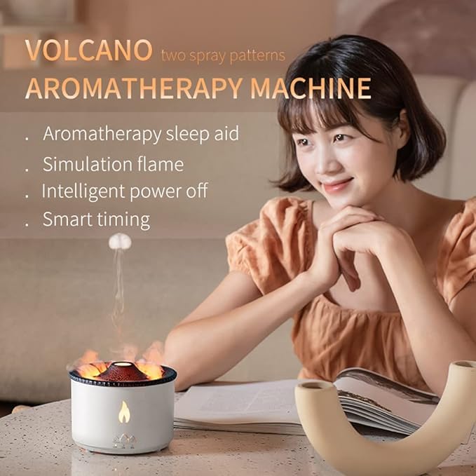 Flame Aroma Diffuser & Portable Humidifier