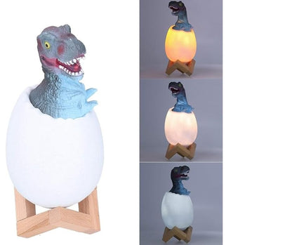 DinoGlow 3D Night Lamp – Egg & Dinosaur Design