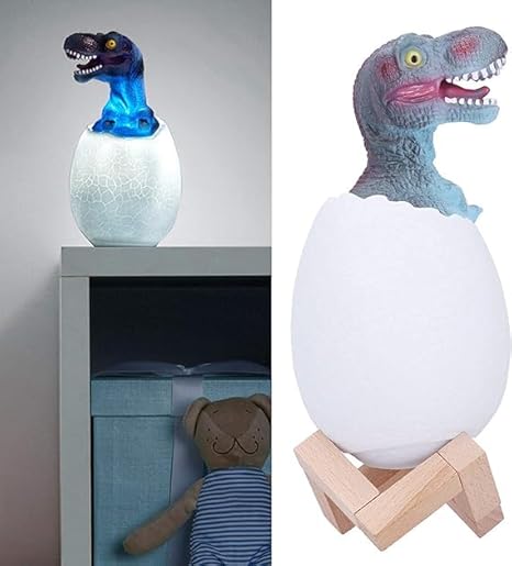 DinoGlow 3D Night Lamp – Egg & Dinosaur Design