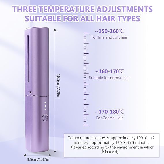 Mobile Heat Comb-Wireless Electric Hair Straightening Comb