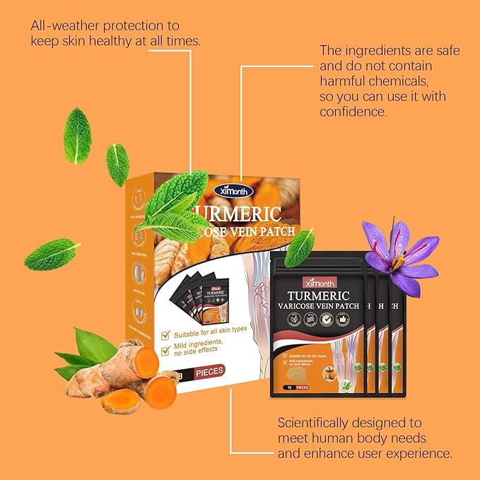 Turmeric Vericose Vein Patch (Pack of 10)