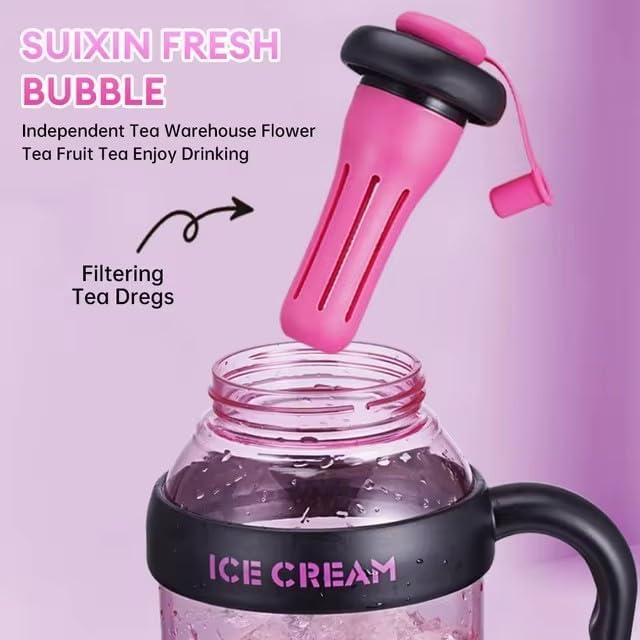 Cute Hydration Tumbler With Handle And Straw