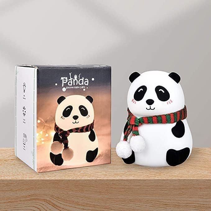 BrightPanda Touch Silicone Night Lamp – Rechargeable Multicolor