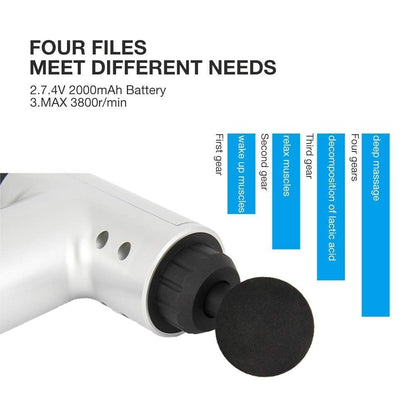 FlexiPulse Handheld Deep Tissue Massage Gun – Portable Percussion Therapy Tool