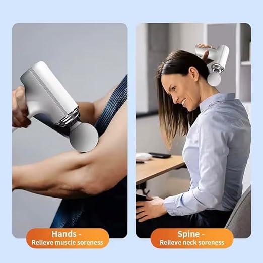 Boost Deep Tissue Handheld Massage Gun – Rechargeable Body Massager for Pain Relief