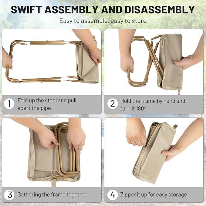 TrailBuddy Foldable Camping Stool