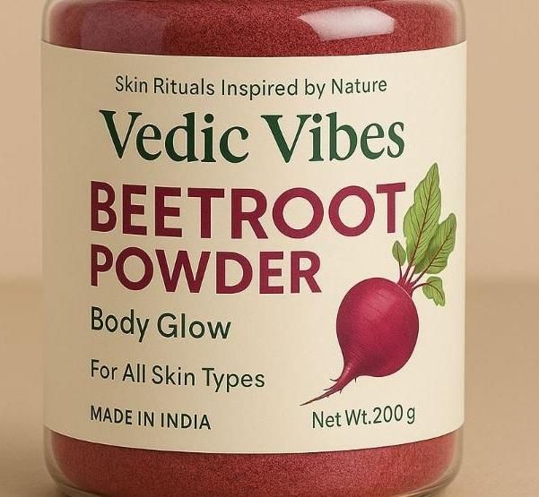 VedicVibes™ Beetroot Powder – 100% Natural Skin Brightening Formula (200g)