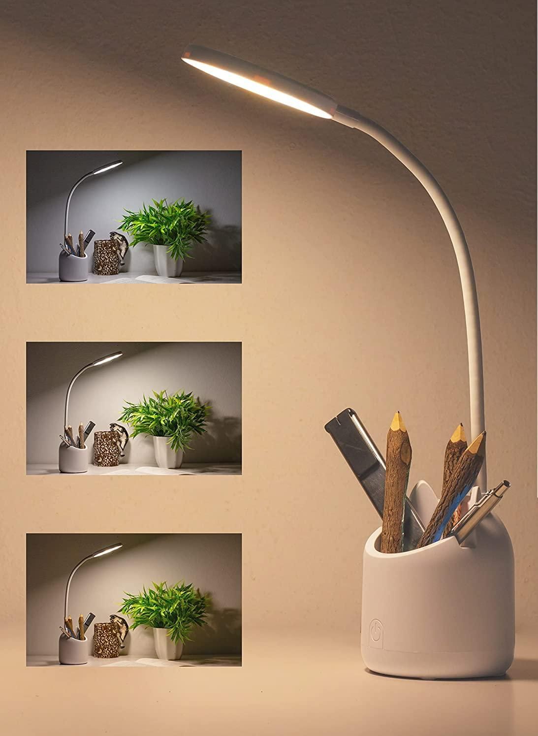 LED Table Lamp With Pen Holder