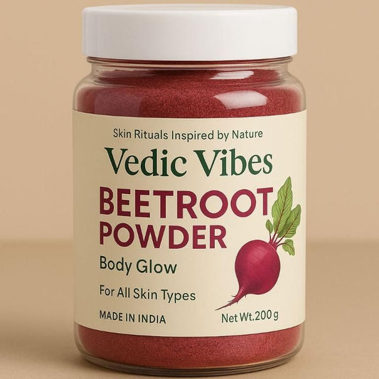 VedicVibes™ Beetroot Powder – 100% Natural Skin Brightening Formula (200g)