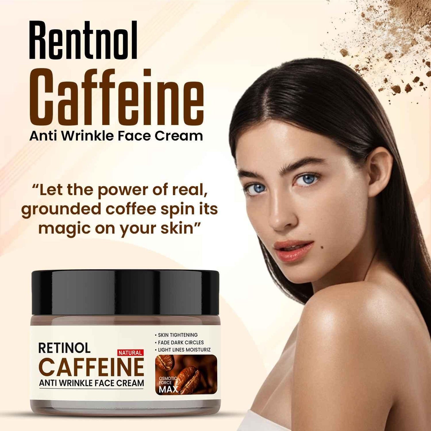 Retinol Caffeine Anti-Wrinkle Face Cream (100g)