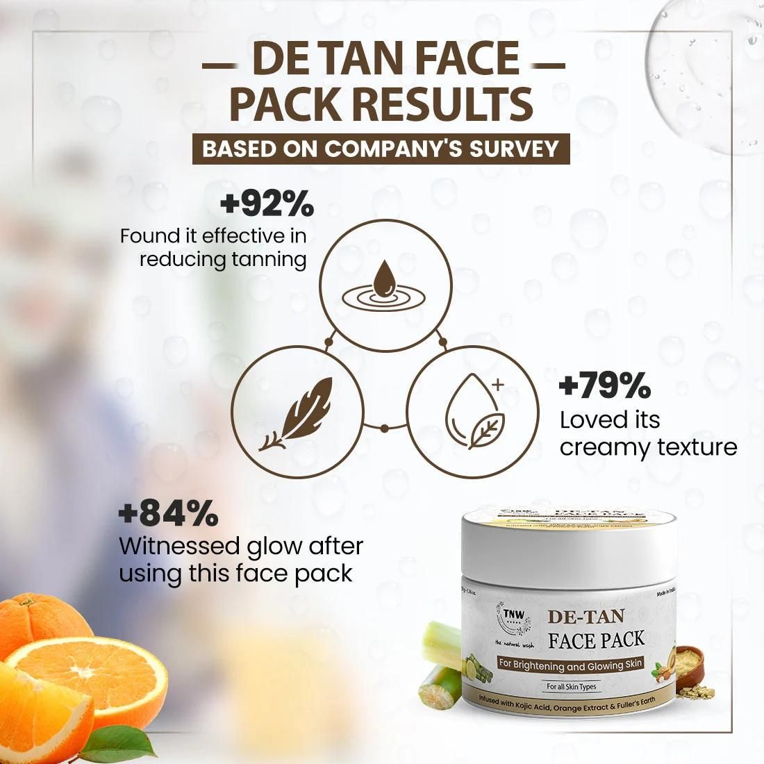 RadiantRewind™ De-Tan Face Pack – Glow-Boosting Formula for Women (50gm)