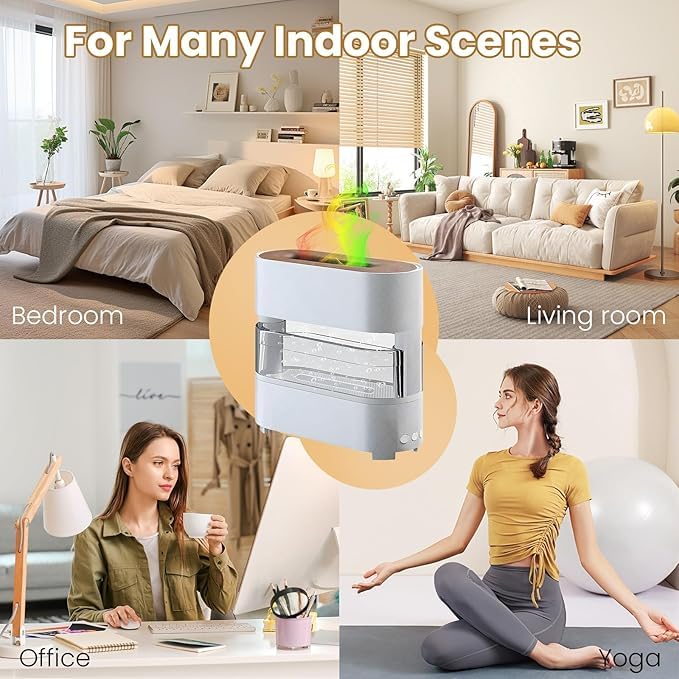Rain Cloud Fire Humidifier- With Aroma & Oil Diffusers.