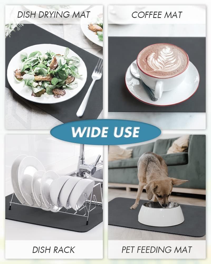BrightDry Premium Dish Drying Mat – Water Absorbent & Anti-Slip