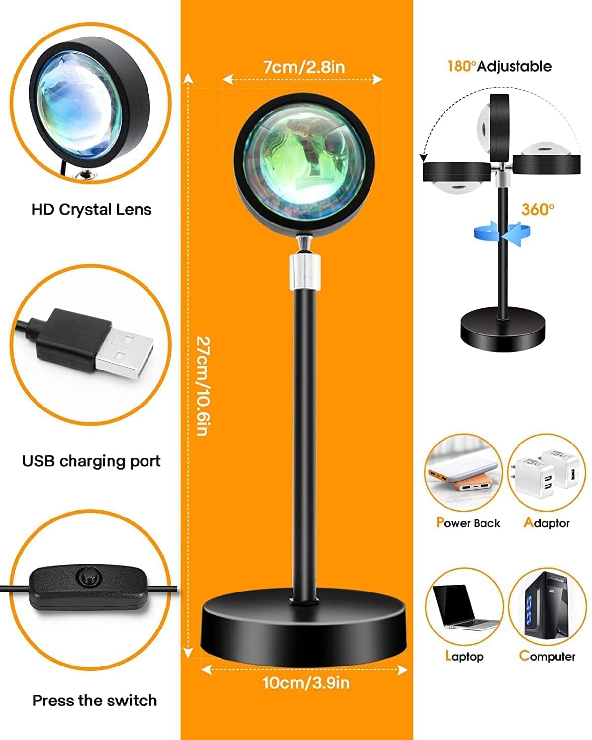 Premium Sunset Projection Lamp