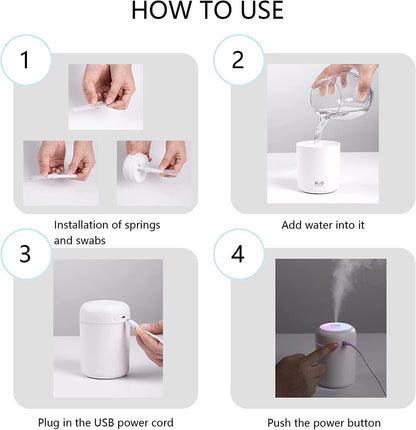 BINSBARRY Ultrasonic Humidifier & Diffuser — Product Description