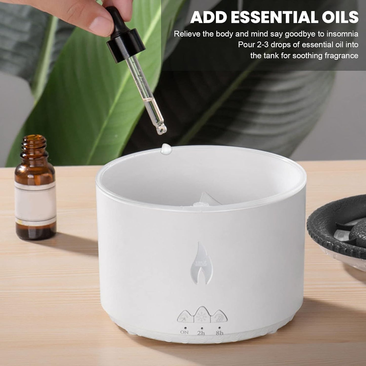 Flame Aroma Diffuser & Portable Humidifier