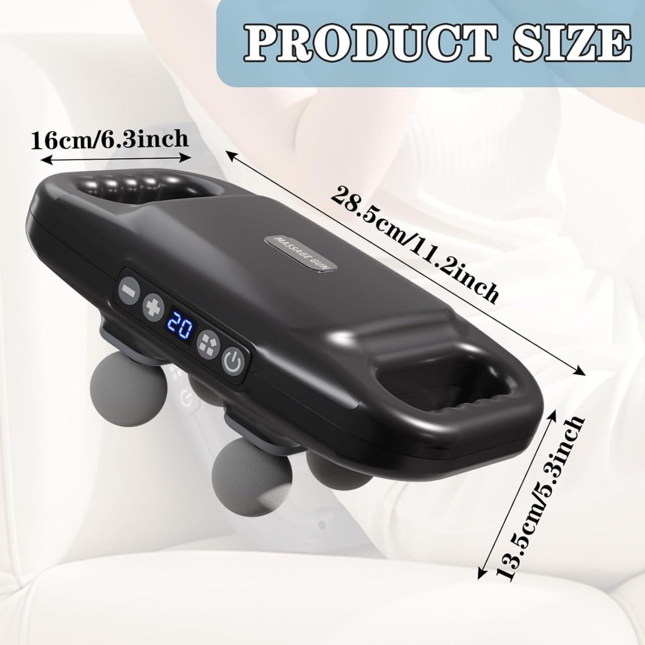 PowerPulse 4-Head Deep Tissue Massage Gun – Your Portable Recovery Partner
