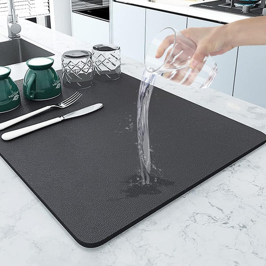 BrightDry Premium Dish Drying Mat – Water Absorbent & Anti-Slip