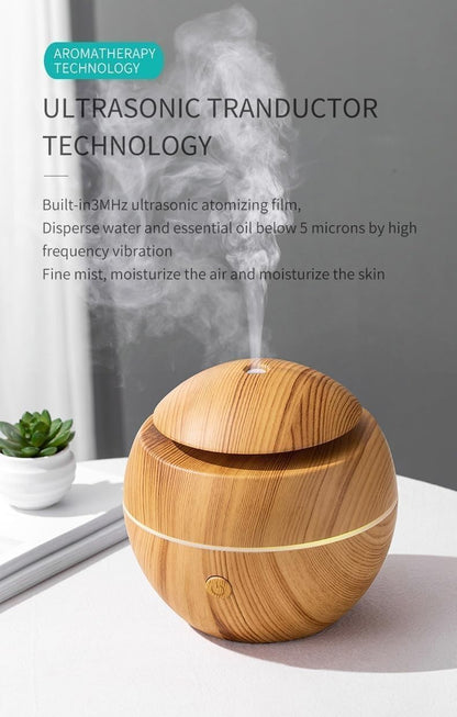 Round Humidifier- Wooden