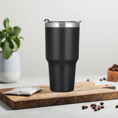 Tumbler with Straw & Lid - Stainless Steel Vacuum Insulated Water Bottle