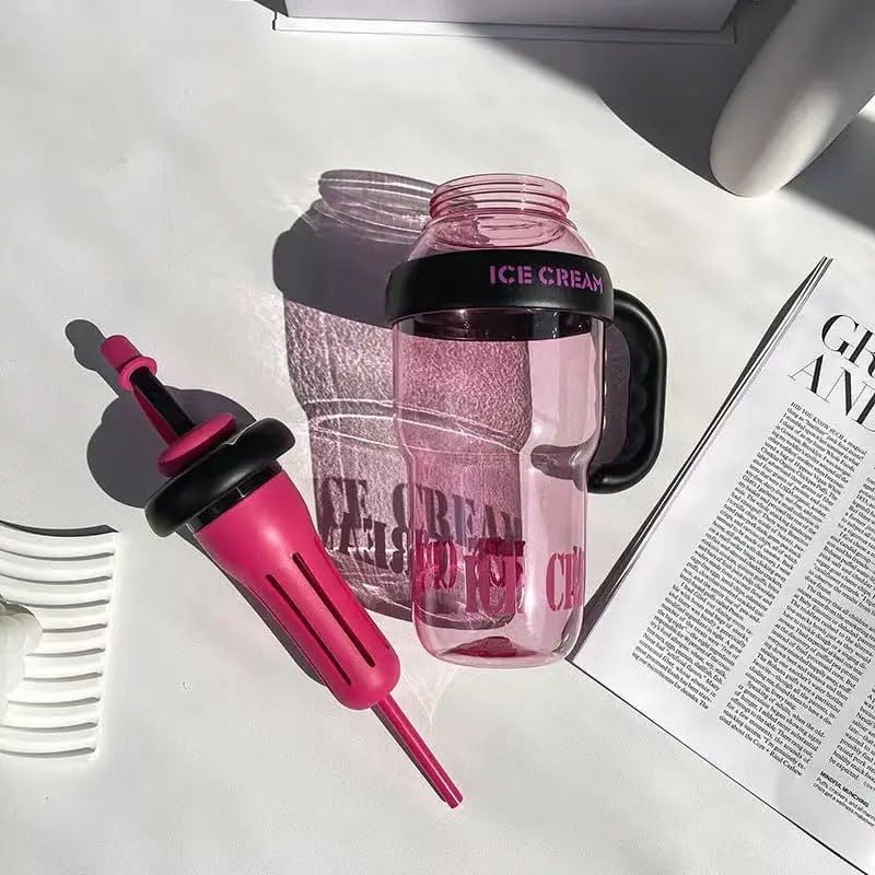 Cute Hydration Tumbler With Handle And Straw