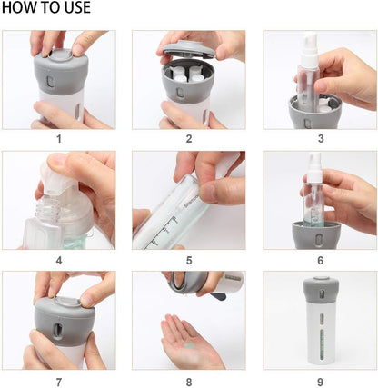 4 in 1 Travel Dispenser Bottle