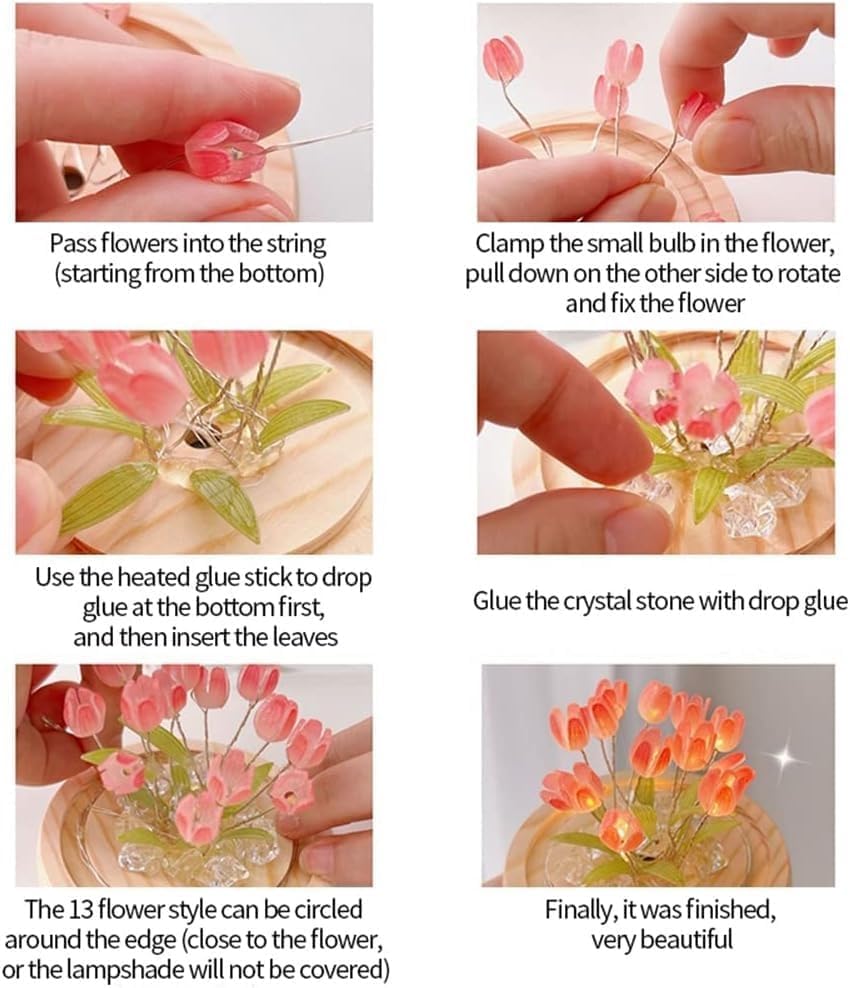 Round Tulip Touch Lamp – A Blooming Glow for Every Space