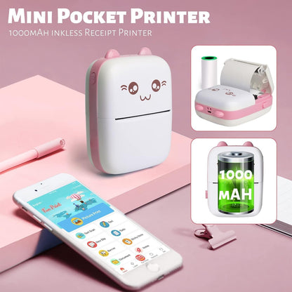 Inkless Bluetooth Pocket Printer