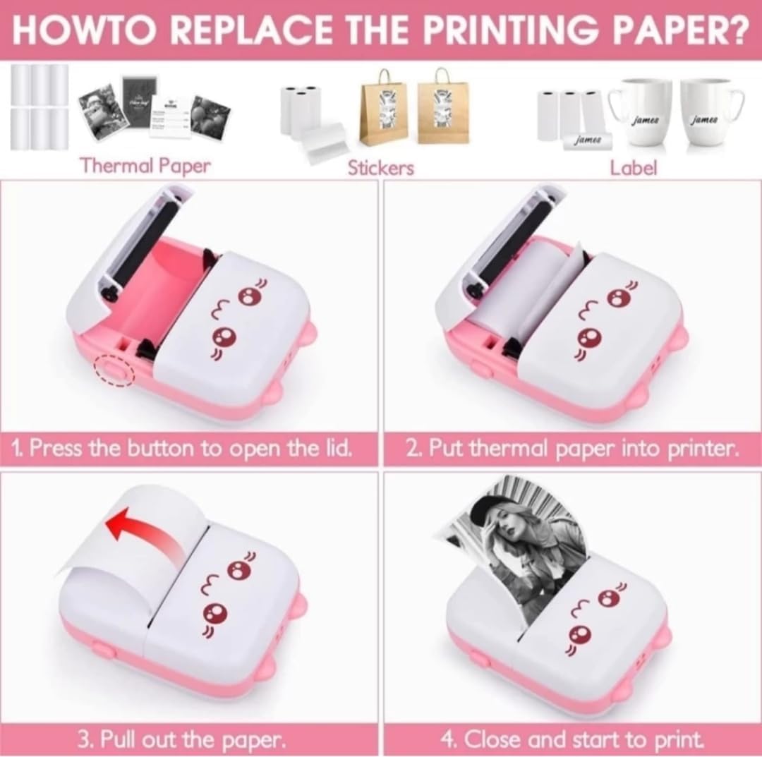 Inkless Bluetooth Pocket Printer