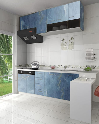 Blue Marble Peel & Stick Wallpaper – Kitchen & Home Decor