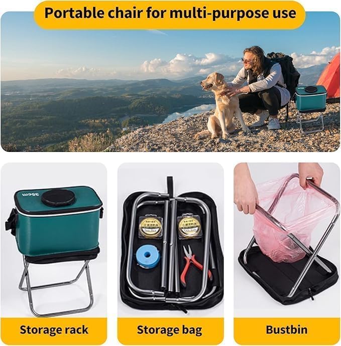 TrailBuddy Foldable Camping Stool