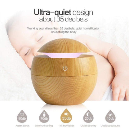 Round Humidifier- Wooden