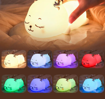 BrightDeer Touch LED Night Lamp – 7-Color Soft Glow