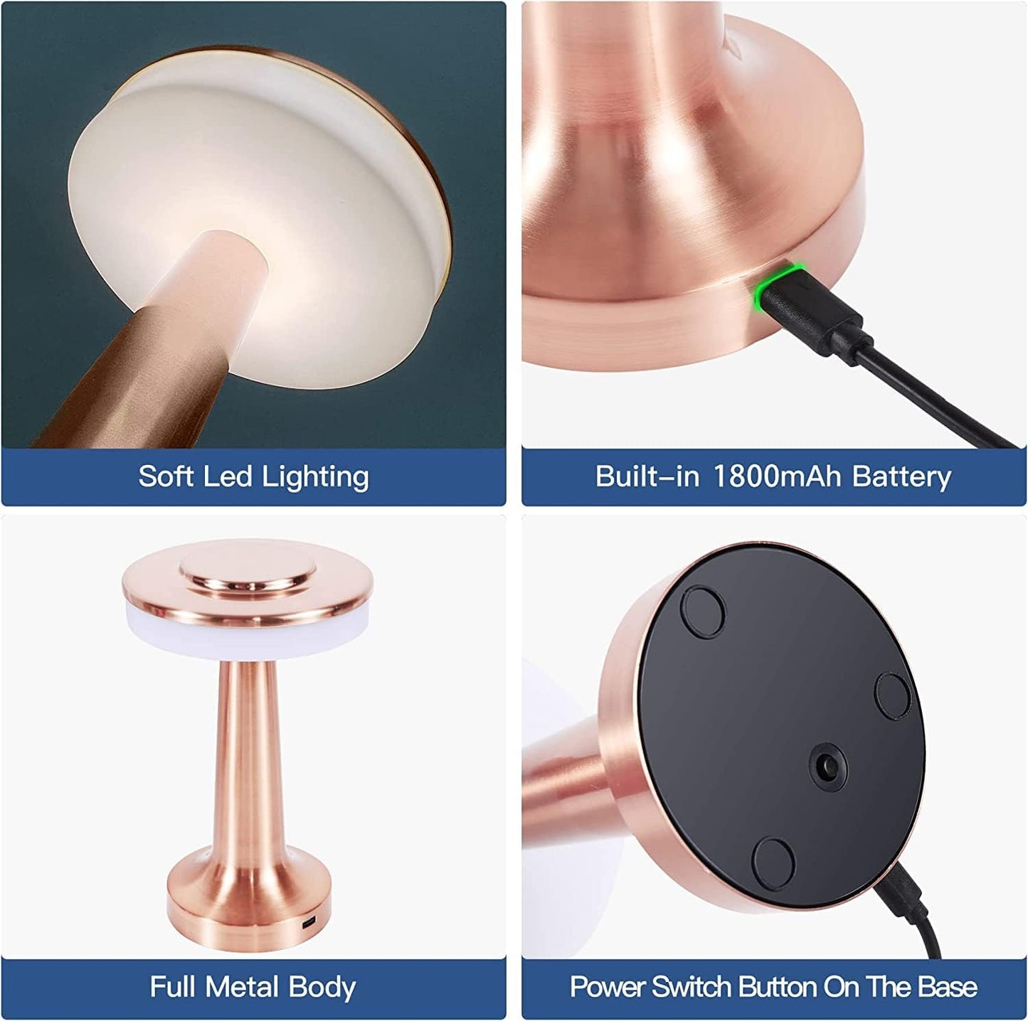 Cordless LED Desk Lamp