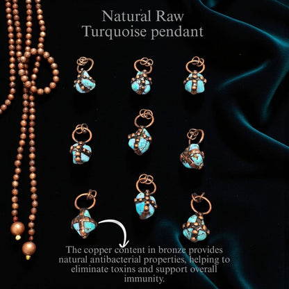 Turquoise + Copper Pendant – Wearable Earth Energy & Style