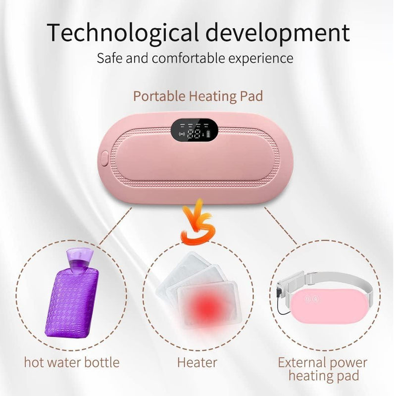 CozyRelief Cordless Heating Pad – Menstrual Pain & Cramp Relief Belt